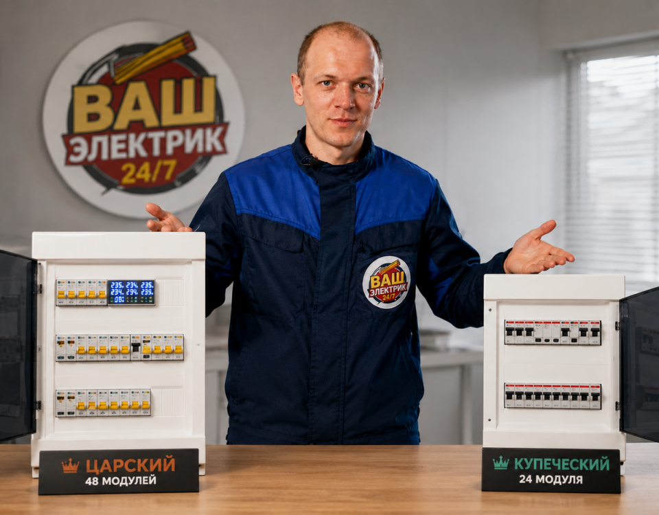 Готовые распределительные электрощиты «Ваш электрик 24» — Царский и Купеческий с инженером компании